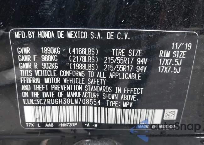 3CZRU6H38LM708554: 42913555