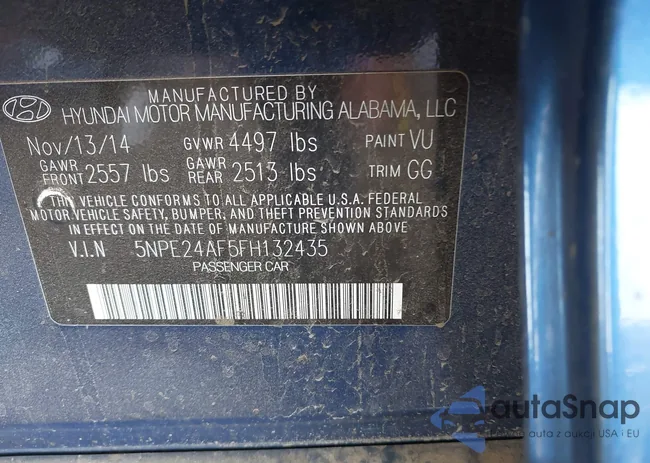 5NPE24AF5FH132435: 42913670