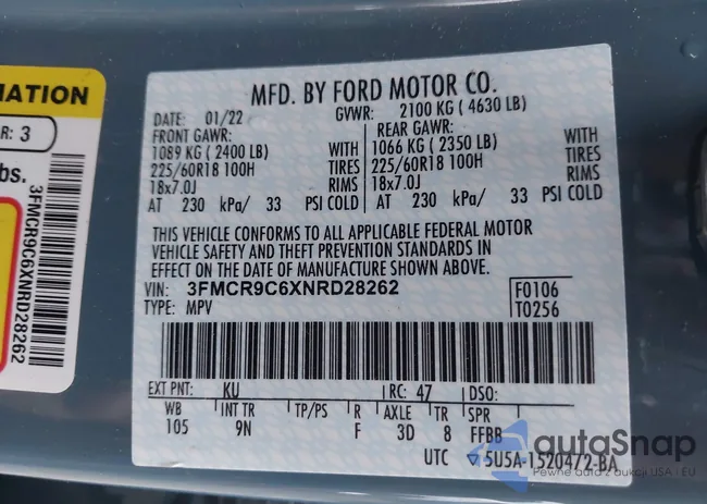 3FMCR9C6XNRD28262: 42914764