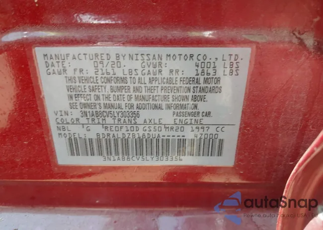 3N1AB8CV5LY303356: 42914854