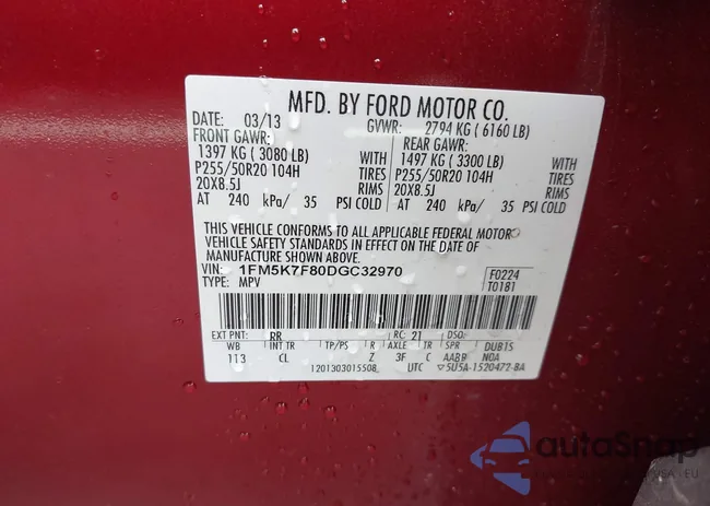 1FM5K7F80DGC32970: 42915166