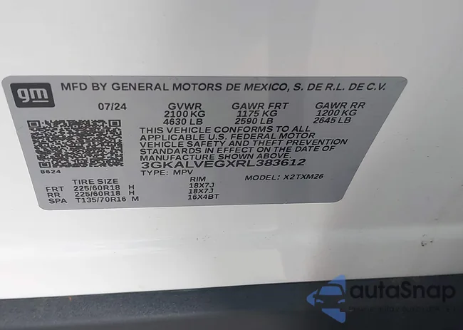 3GKALVEGXRL383612: 42915194