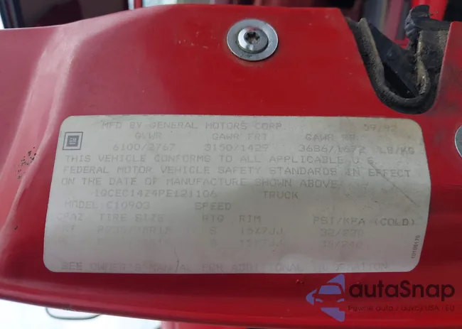 1GCEC14Z4PE121106: 42914292