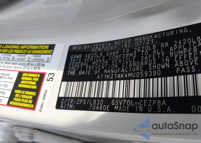 4T1KZ1AK4MU059390: 42914344