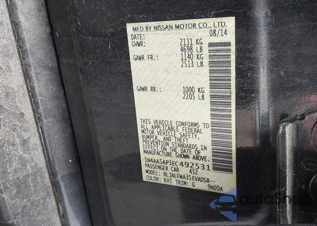 1N4AA5AP3EC492531: 42914378