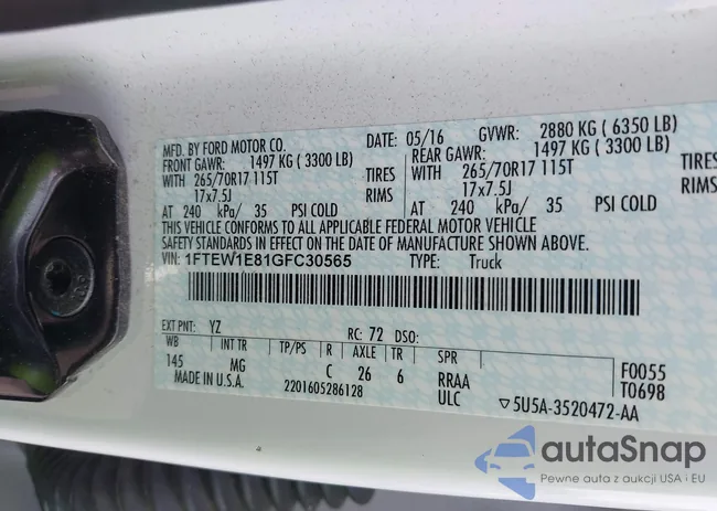 1FTEW1E81GFC30565: 42914482