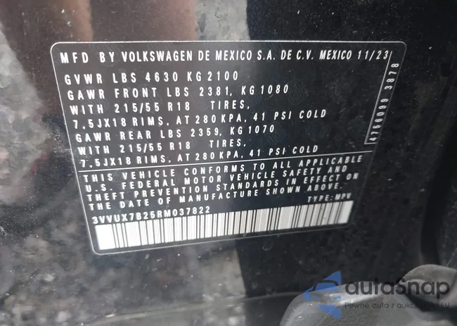 3VVUX7B25RM037822: 42914562