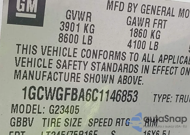 1GCWGFBA6C1146853: 42914621