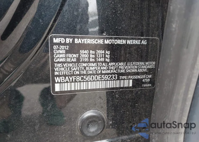 WBAYF8C56DDE59233: 42916125