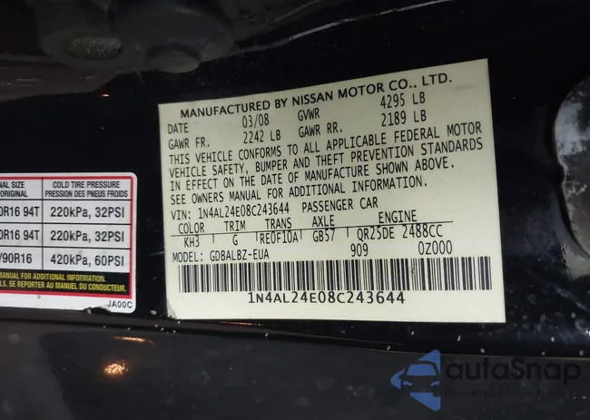 1N4AL24E08C243644: 42916195