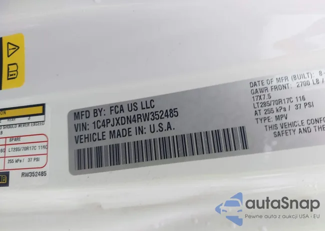 1C4PJXDN4RW352485: 42916196