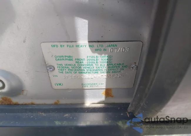 JF1SG63664H720522: 42915601