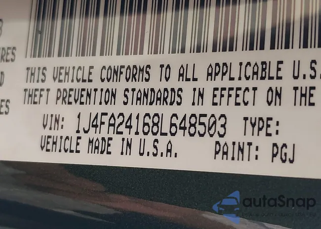 1J4FA24168L648503: 42915668