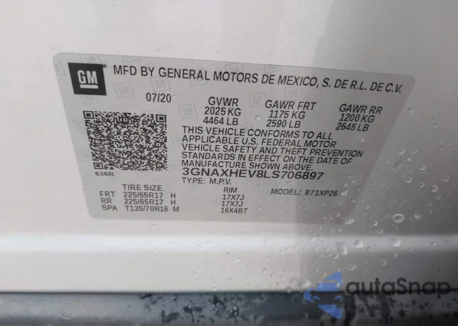 3GNAXHEV8LS706897: 42916689