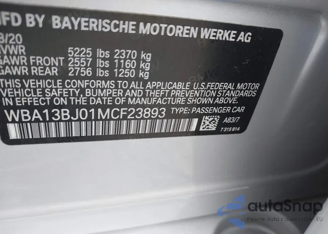 WBA13BJ01MCF23893: 42916806