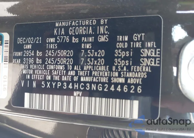 5XYP34HC3NG244626: 42916831