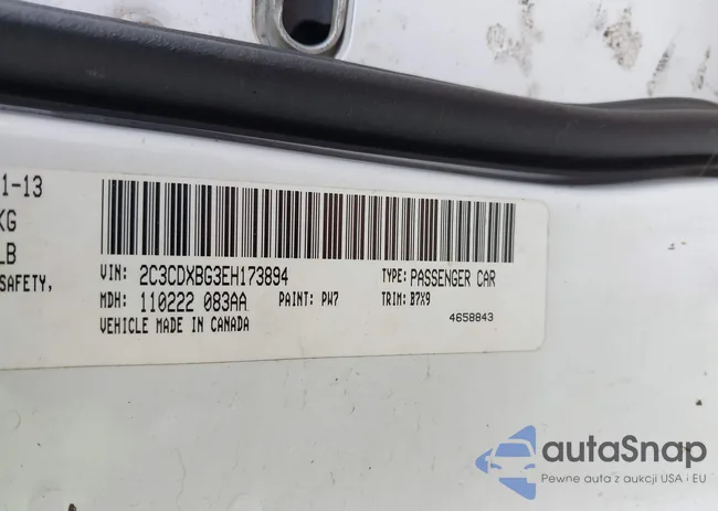 2C3CDXBG3EH173894: 42916891