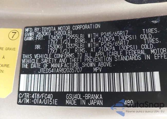 JTEDS41A982035707: 42916998