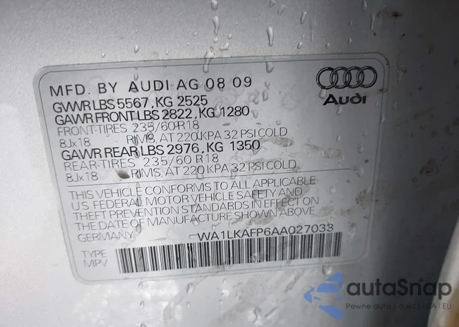 WA1LKAFP6AA027033: 42917053