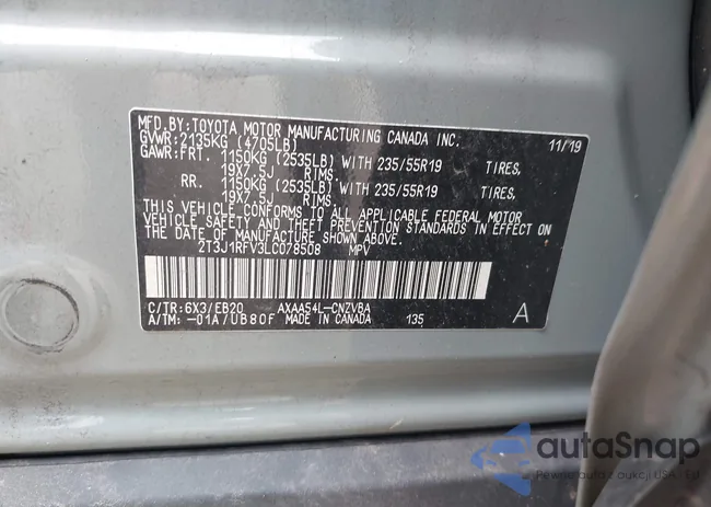 2T3J1RFV3LC078508: 42917186