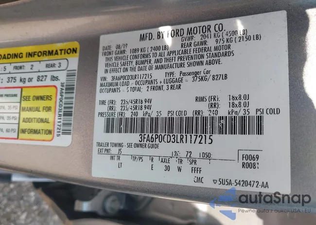 3FA6P0CD3LR117215: 42916333