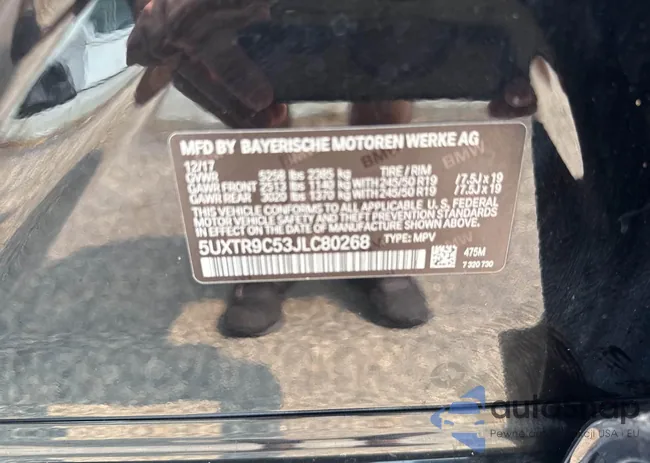 5UXTR9C53JLC80268: 42916489