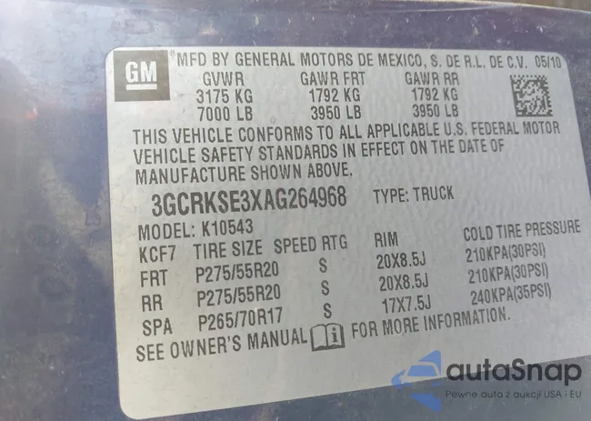 3GCRKSE3XAG264968: 42916665