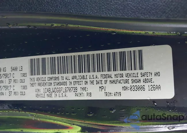 1C4BJWDG6FL670739: 42917710