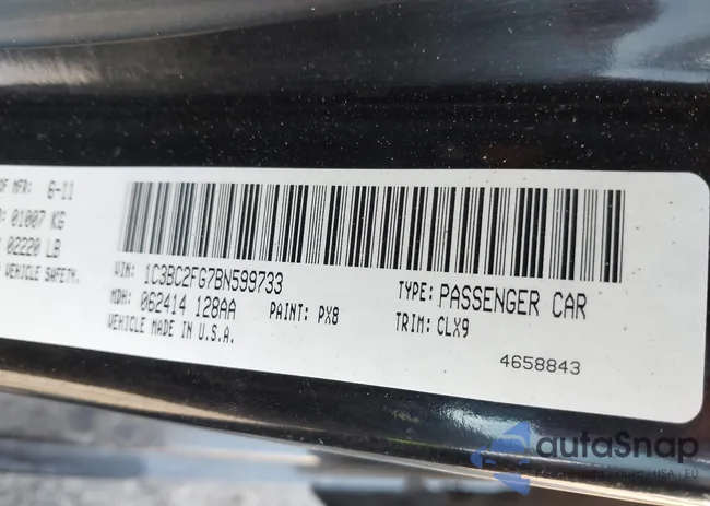 1C3BC2FG7BN599733: 42917751