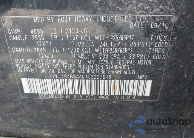 4S4BSAAC1G3227610: 42917907