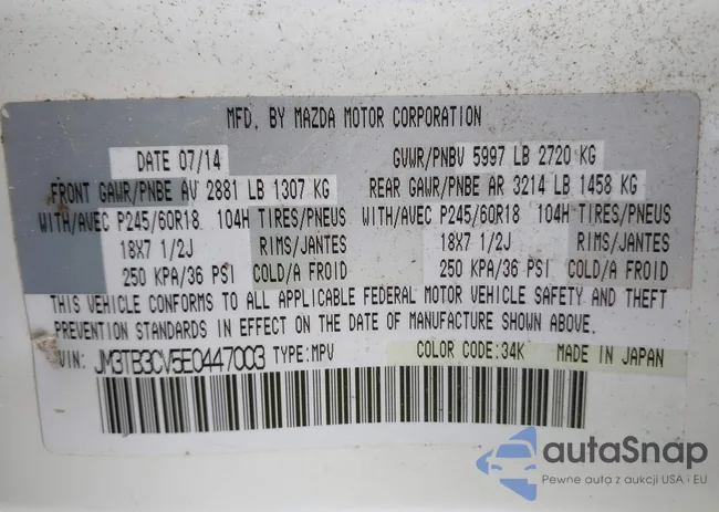 JM3TB3CV5E0447003: 42917932