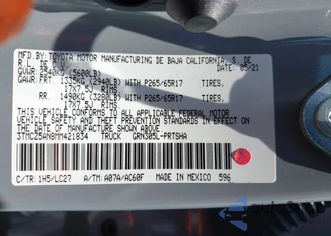 3TMCZ5AN8MM421834: 42918023