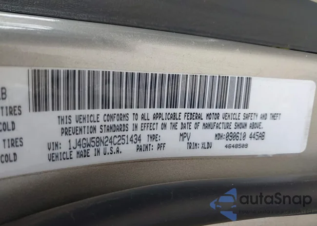 1J4GW58N24C251434: 42918088
