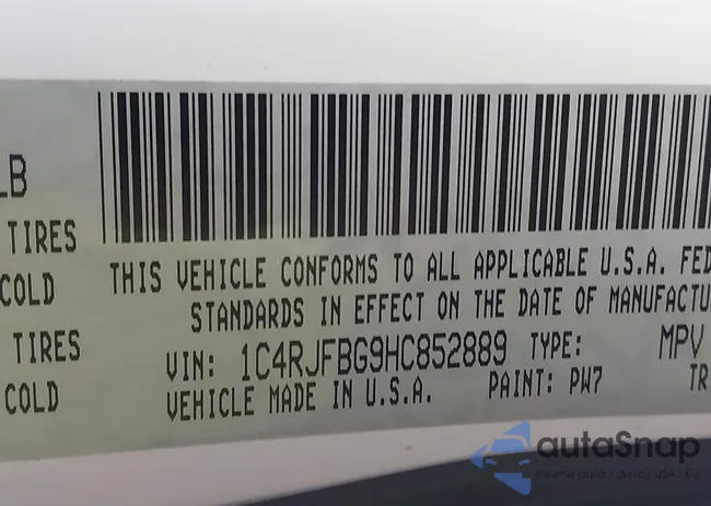 1C4RJFBG9HC852889: 42918143