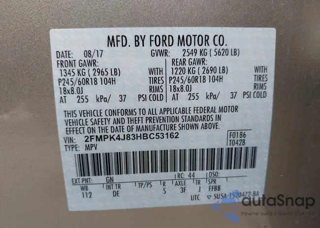 2FMPK4J83HBC53162: 42918170