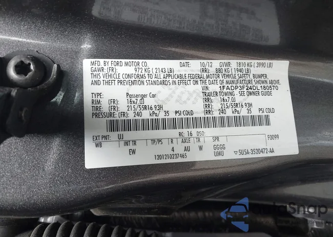 1FADP3F24DL180570: 42918232