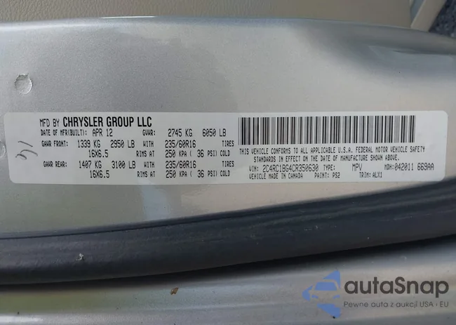 2C4RC1BG4CR350630: 42918256