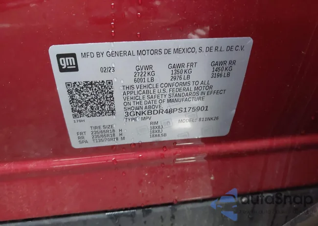 3GNKBDR48PS175901: 42917296