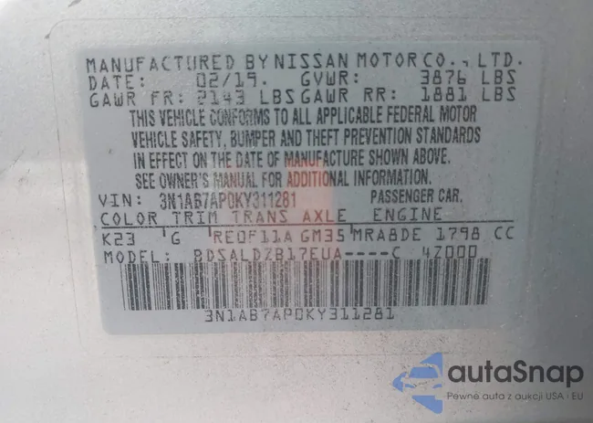 3N1AB7AP0KY311281: 42917472