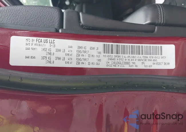 1C4RJEAG6JC399865: 42918821