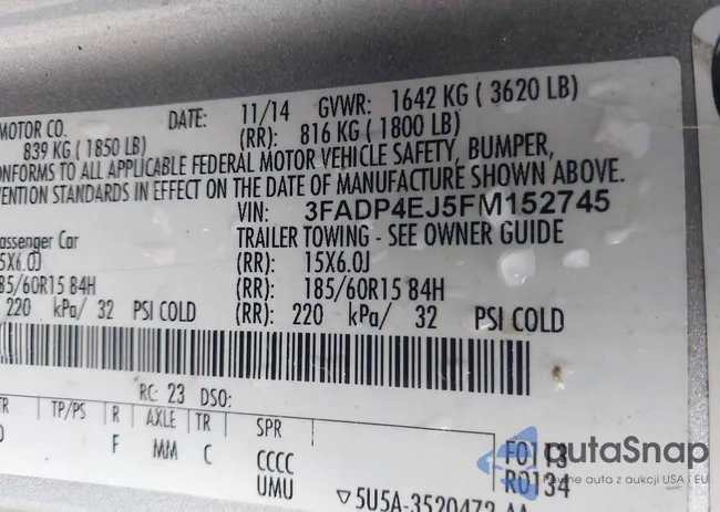 3FADP4EJ5FM152745: 42918848