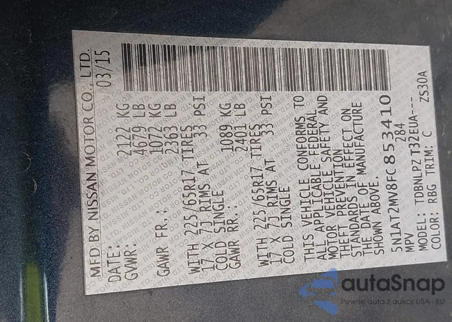 5N1AT2MV8FC853410: 42918997