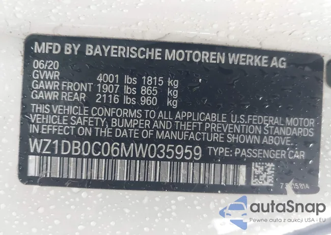 WZ1DB0C06MW035959: 42919100