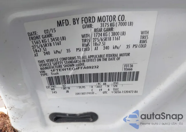 1FTEW1EG4FFA69232: 42919115