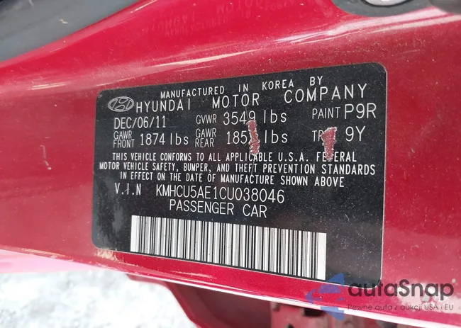 KMHCU5AE1CU038046: 42919226