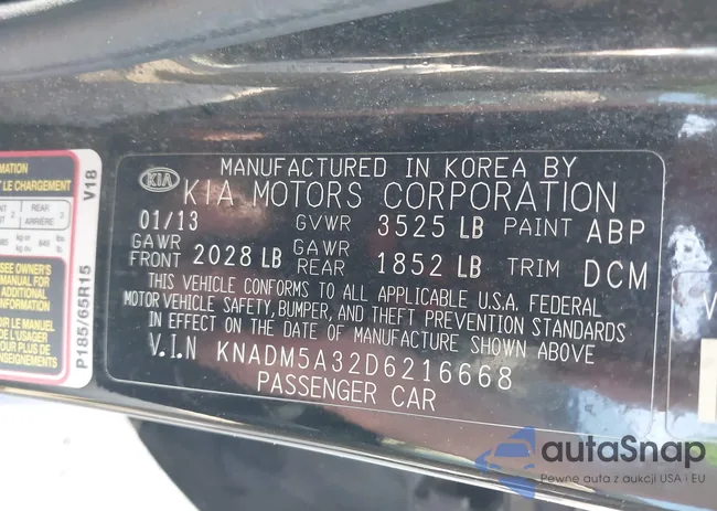 KNADM5A32D6216668: 42918613