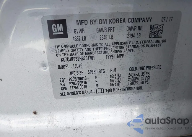 KL7CJNSB2HB261701: 42918671