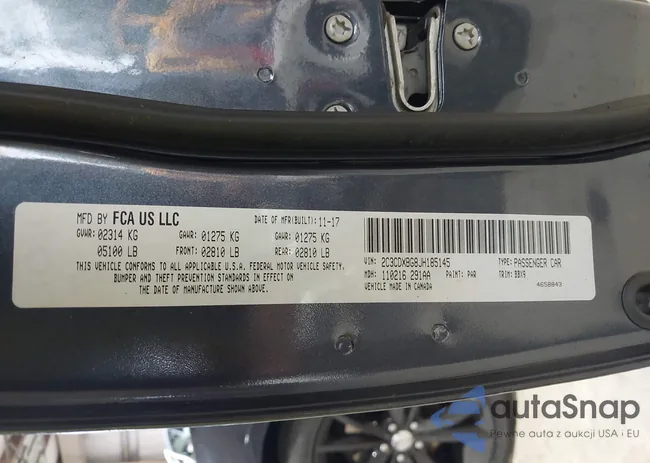 2C3CDXBG8JH185145: 42919686