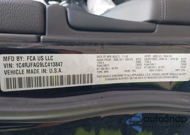 1C4RJFAG9LC413847: 42919741