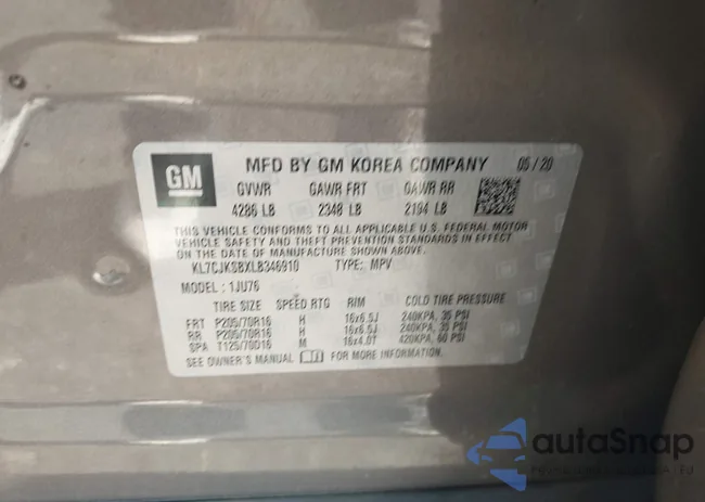 KL7CJKSBXLB346910: 42919773